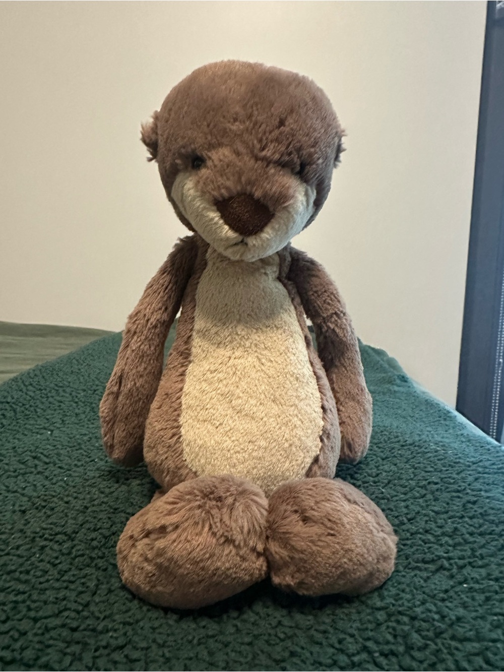Jellycat Bashful Brown and Cream Otter Stuffed Animal - Soft Kids Toy